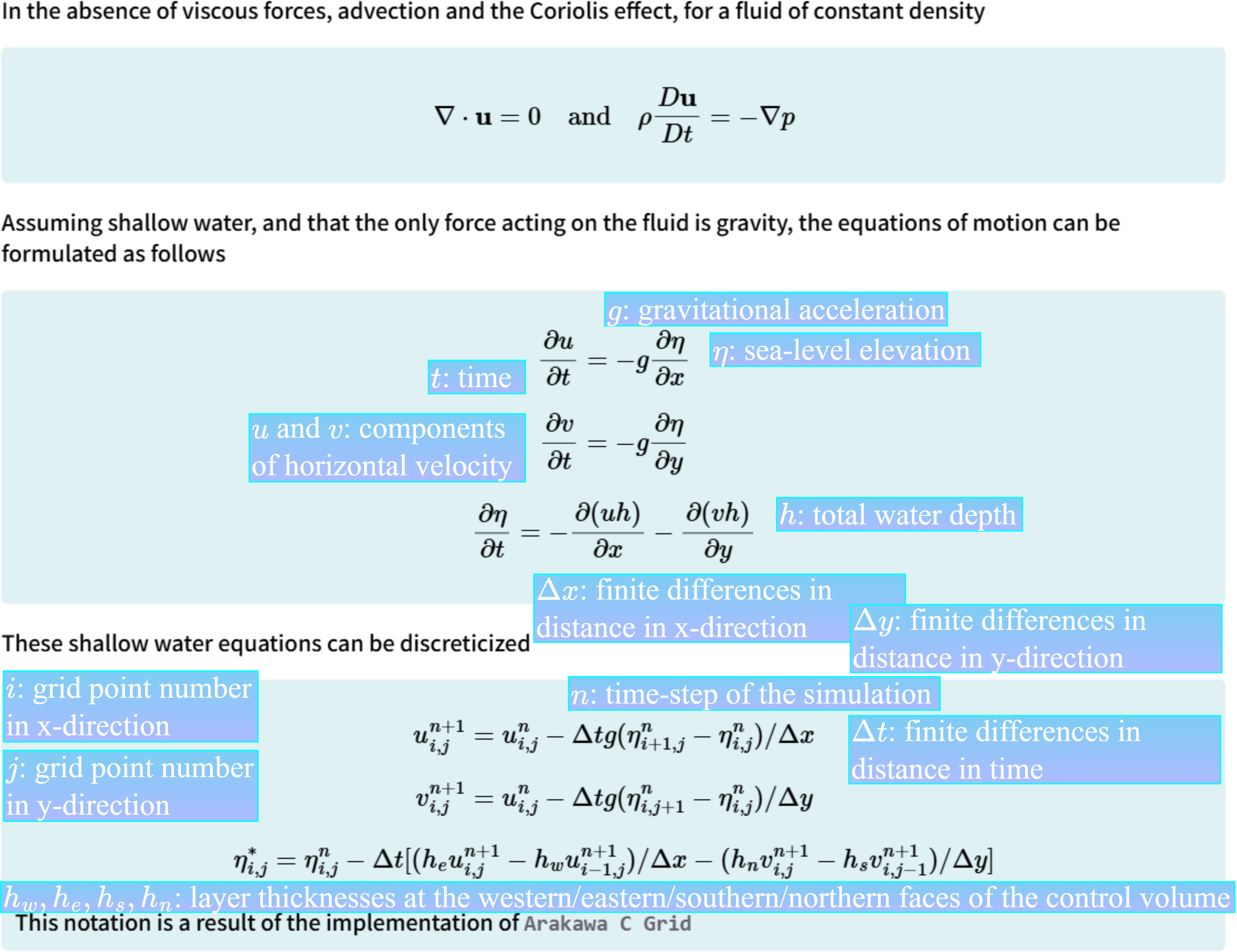 TheShallowWaterModelNoted